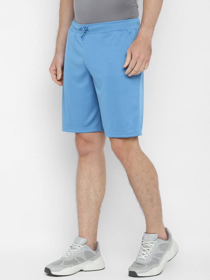 Sports Shorts for Men with Side Pockets - Cendre Blue
