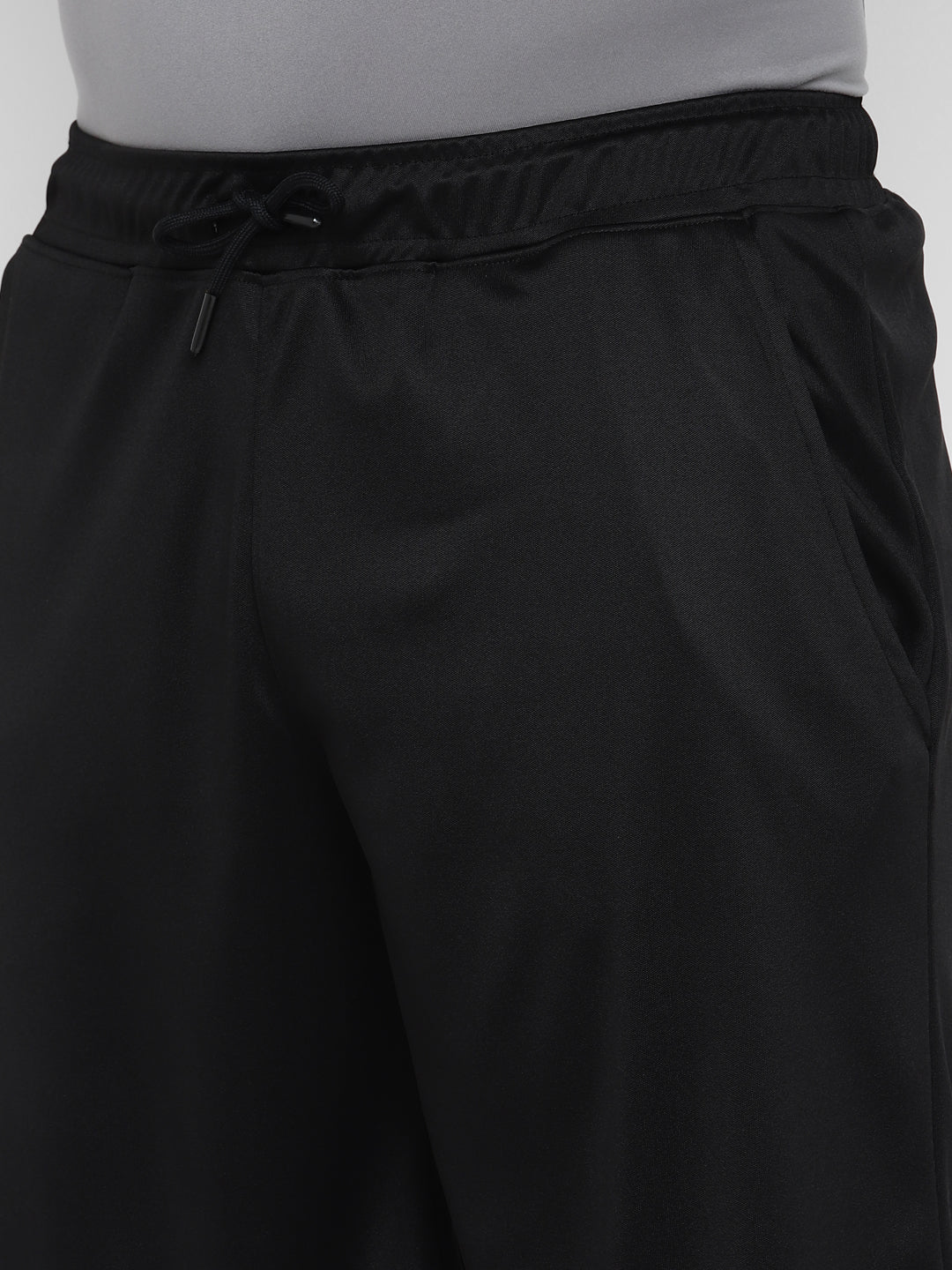 Sports Shorts for Men with Side Pockets - Black
