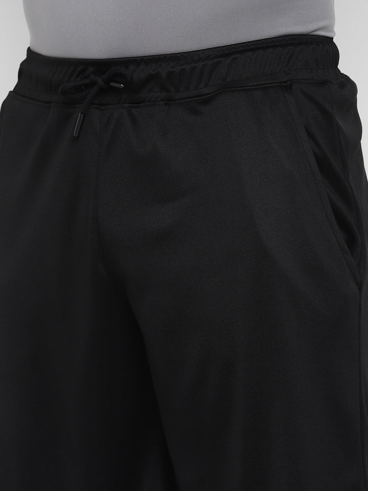 Sports Shorts for Men with Side Pockets - Black