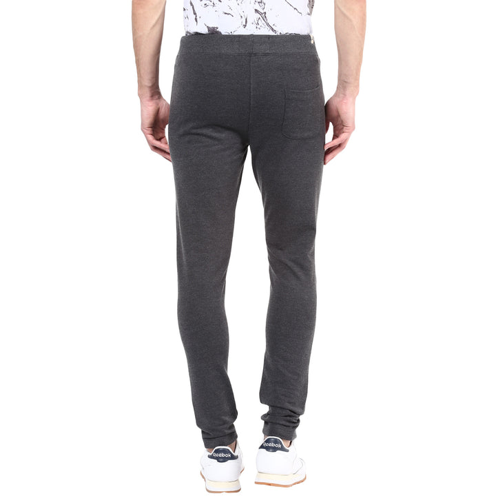 Men's Slim Fit Trackpant- Charcoal Melange (no Exchange No Refund)