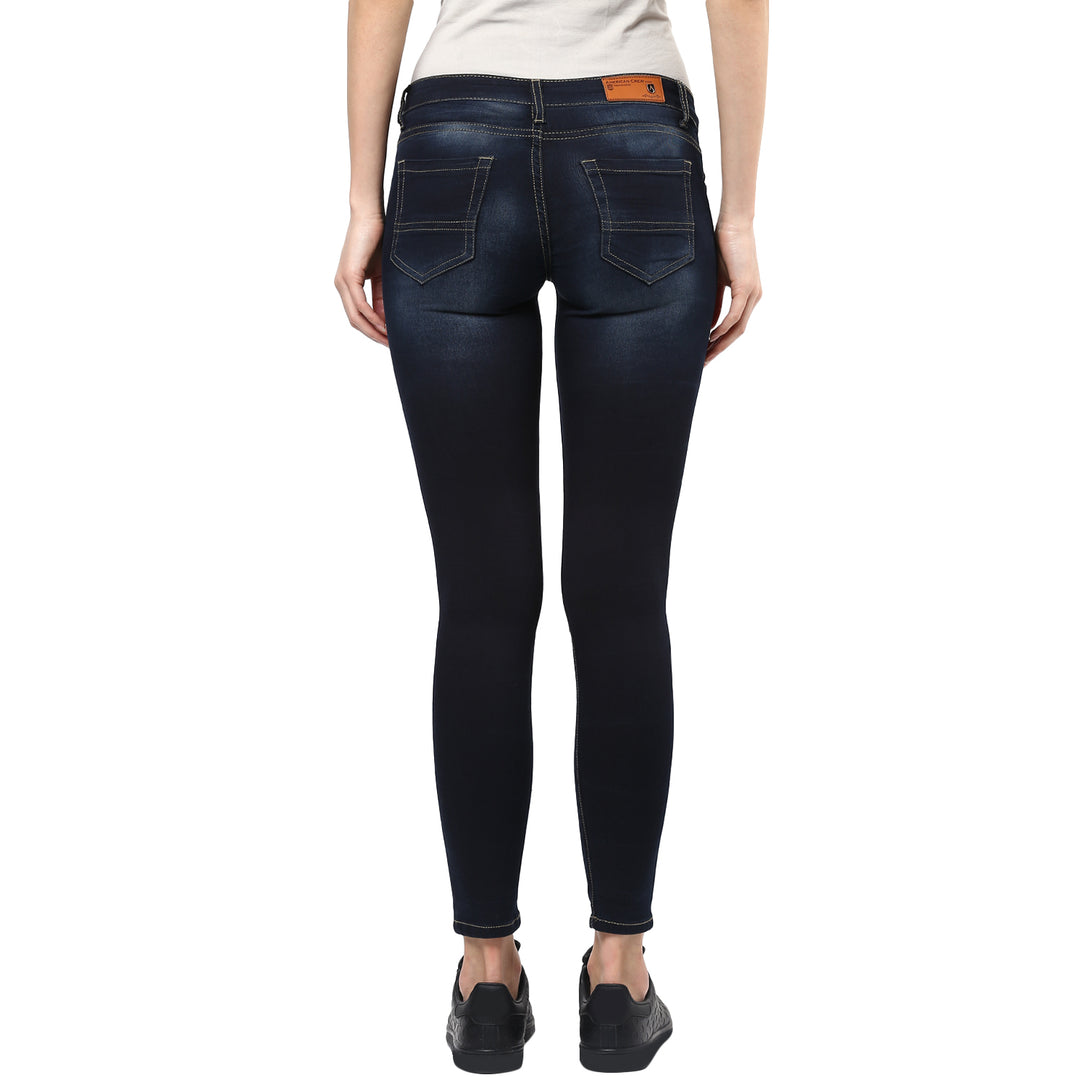 Women's Skinny Fit Jeans - Dark Blue