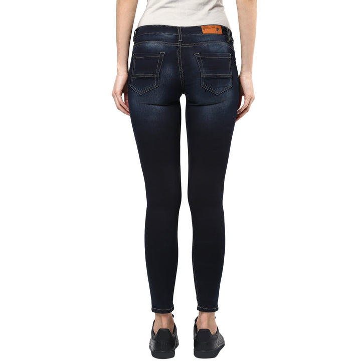 Women's Skinny Fit Jeans - Dark Blue