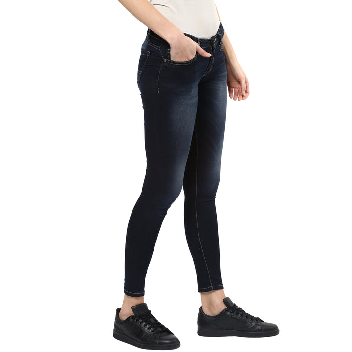 Women's Skinny Fit Jeans - Dark Blue