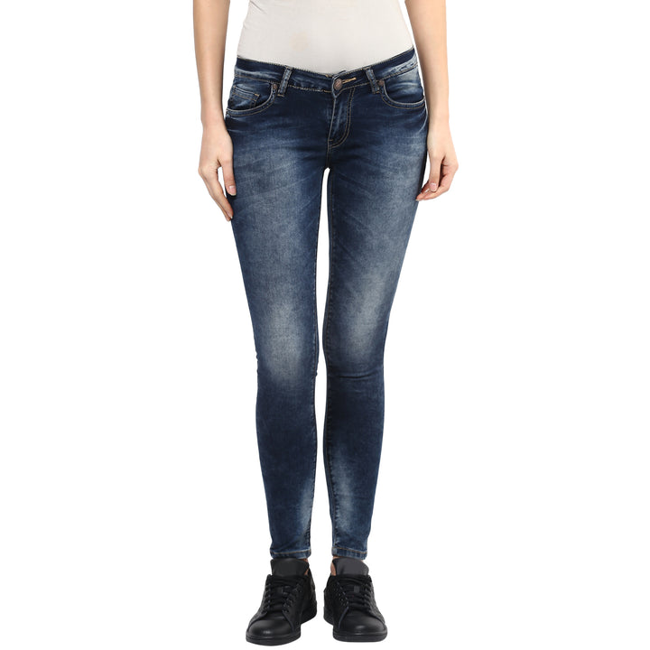 Women's Skinny Fit Jeans - Dark Blue (NO EXCHANGE NO RETURN)