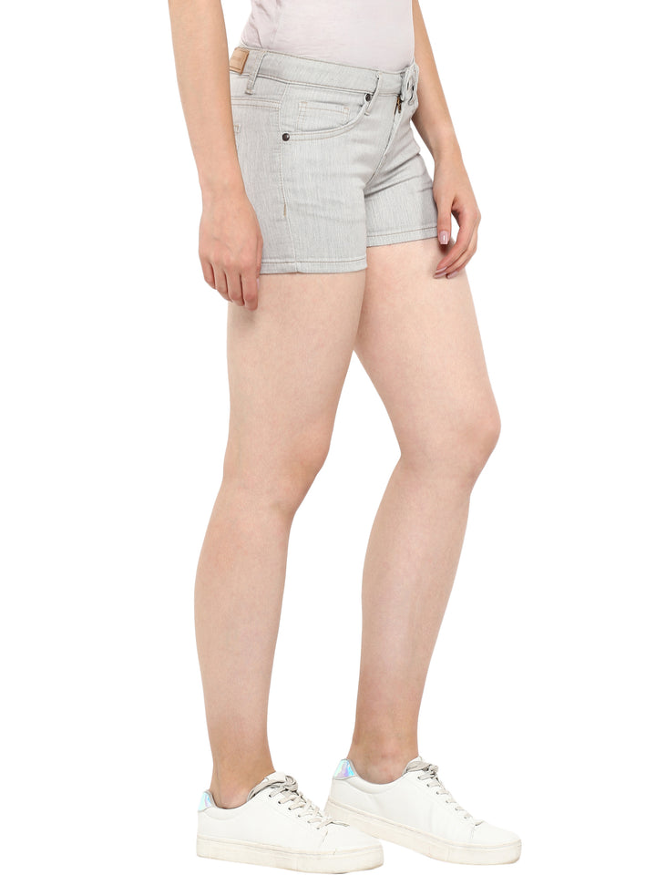 Women's Slim Fit Shorts - Grey (No Exchange No Return)