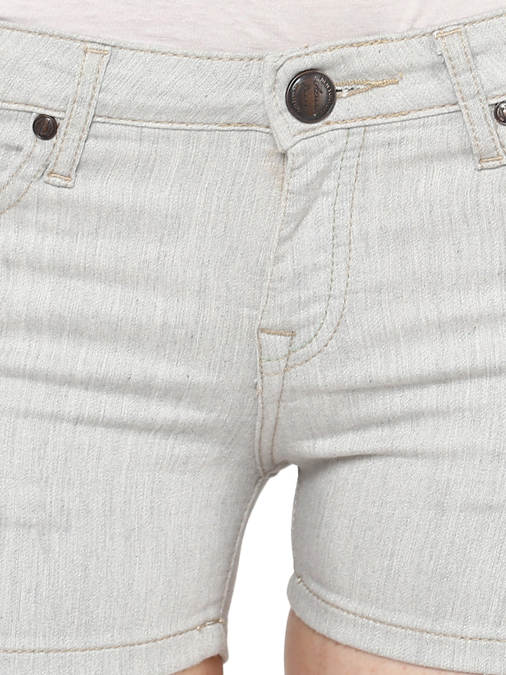 Women's Slim Fit Shorts - Grey (No Exchange No Return)