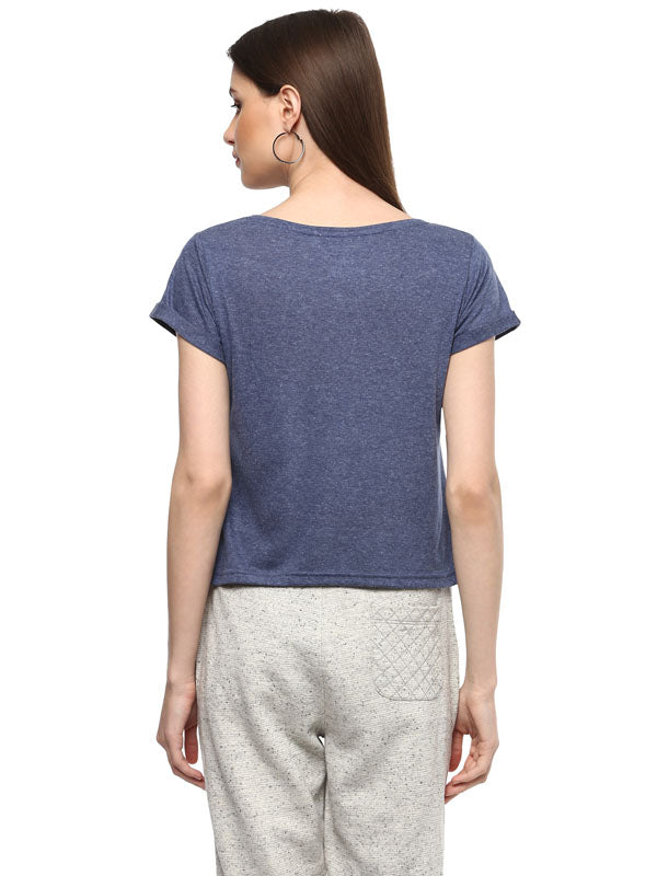 Women's Round Neck Crop Top - (No Exchange No Return)