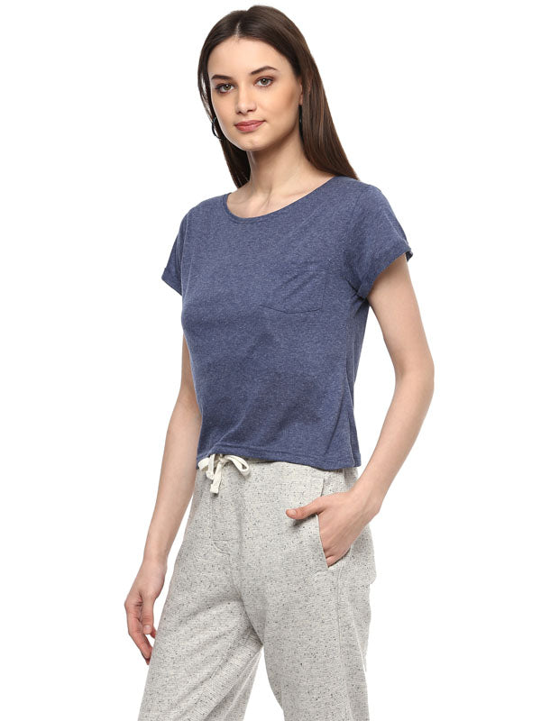 Women's Round Neck Crop Top - (No Exchange No Return)