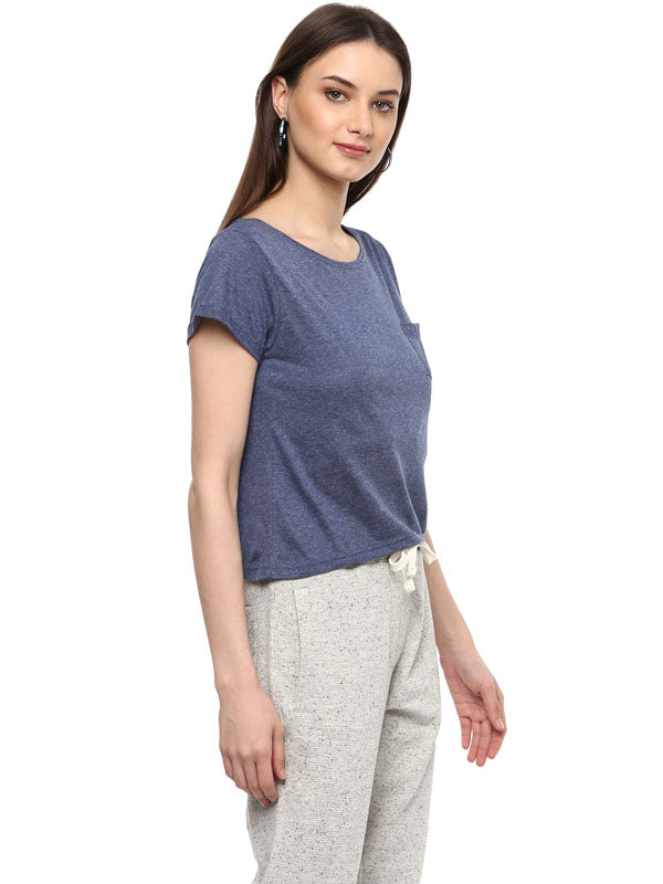 Women's Round Neck Crop Top - (No Exchange No Return)