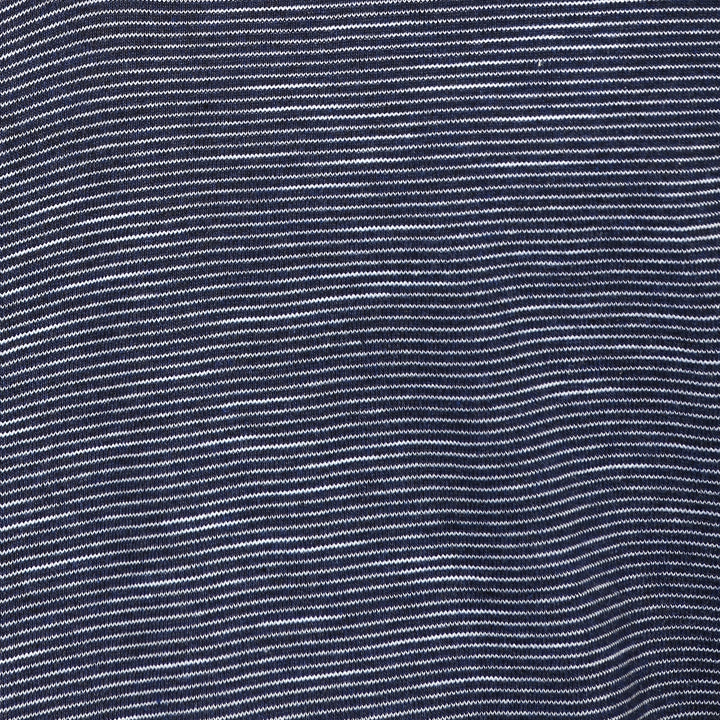 Henley Neck T-Shirt For Men - Navy & White (No Exchange No Refund)