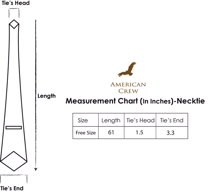 Men's Square Formal Necktie - Black