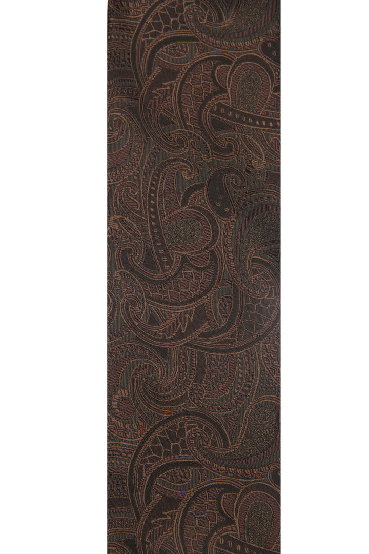Men's Paisley Formal Necktie - Brown