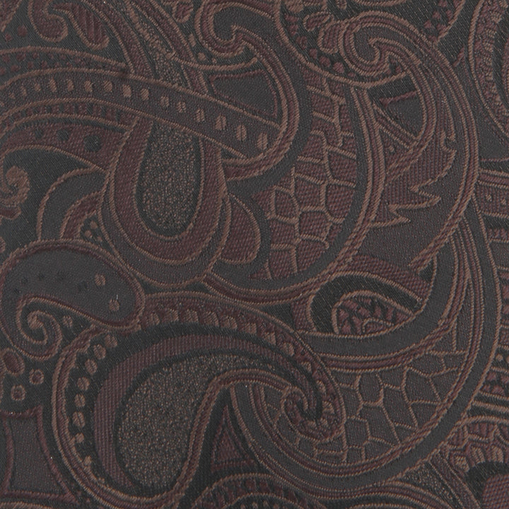 Men's Paisley Formal Necktie - Brown