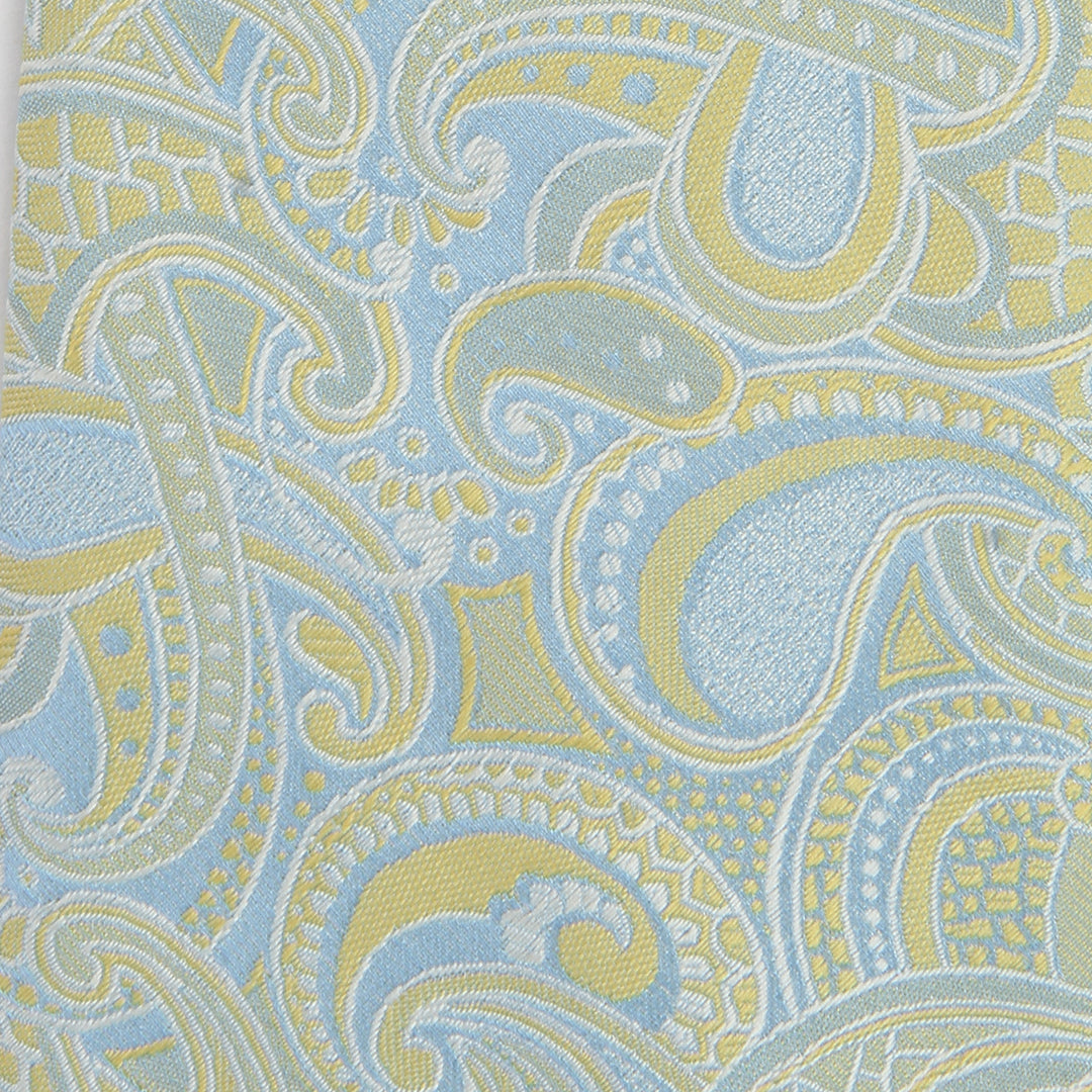 Men's Paisley Formal Necktie - Light Green