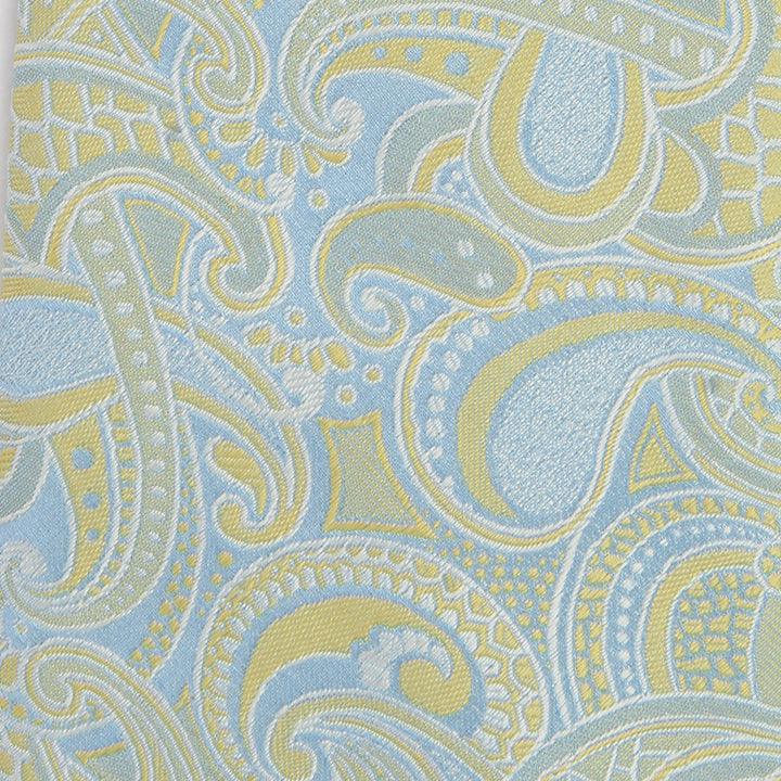Men's Paisley Formal Necktie - Light Green