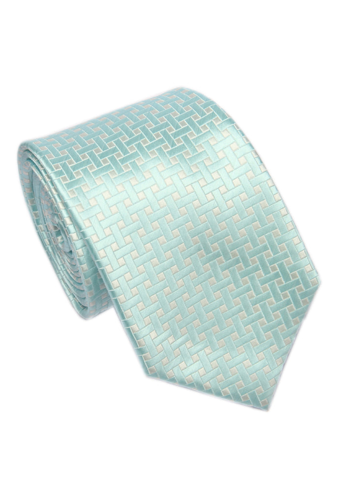Men's Square Formal Necktie - Light Blue