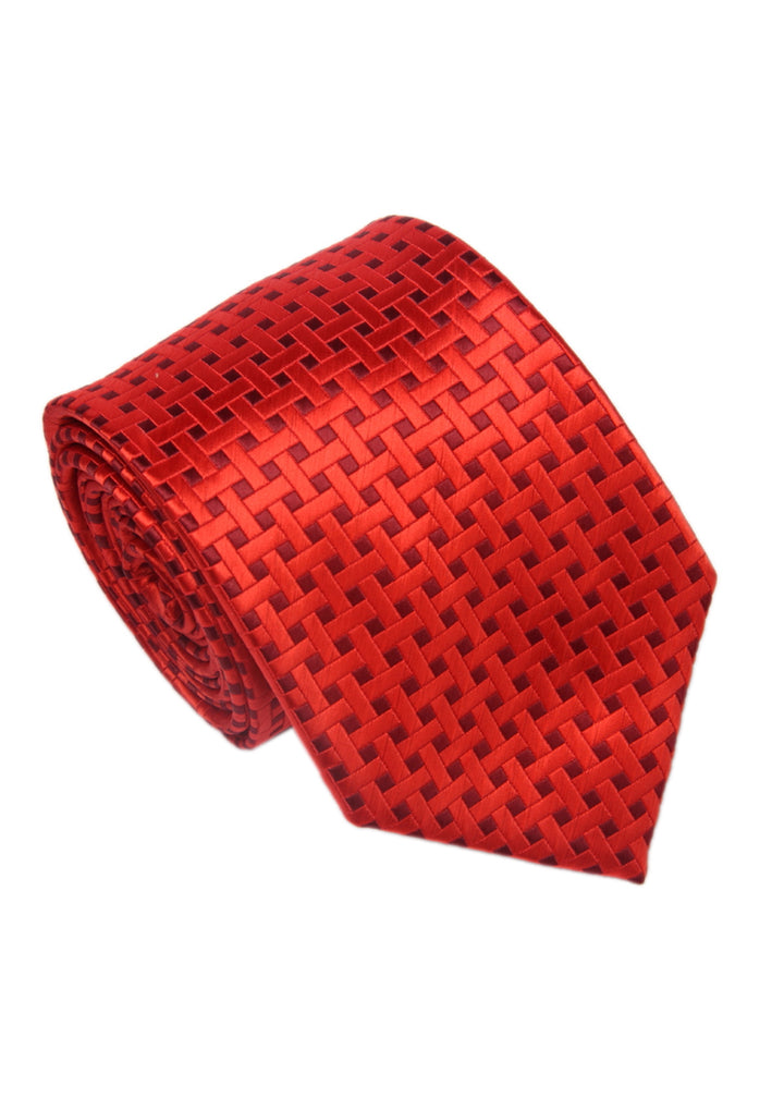 Men's Square Formal Necktie - Red