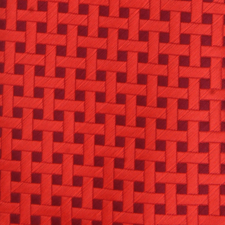 Men's Square Formal Necktie - Red