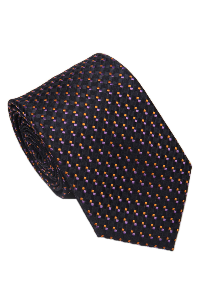 Men's Square Formal Necktie - Dark Blue