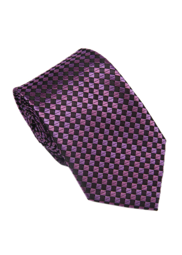 Men's Square Formal Necktie - Purple Blue