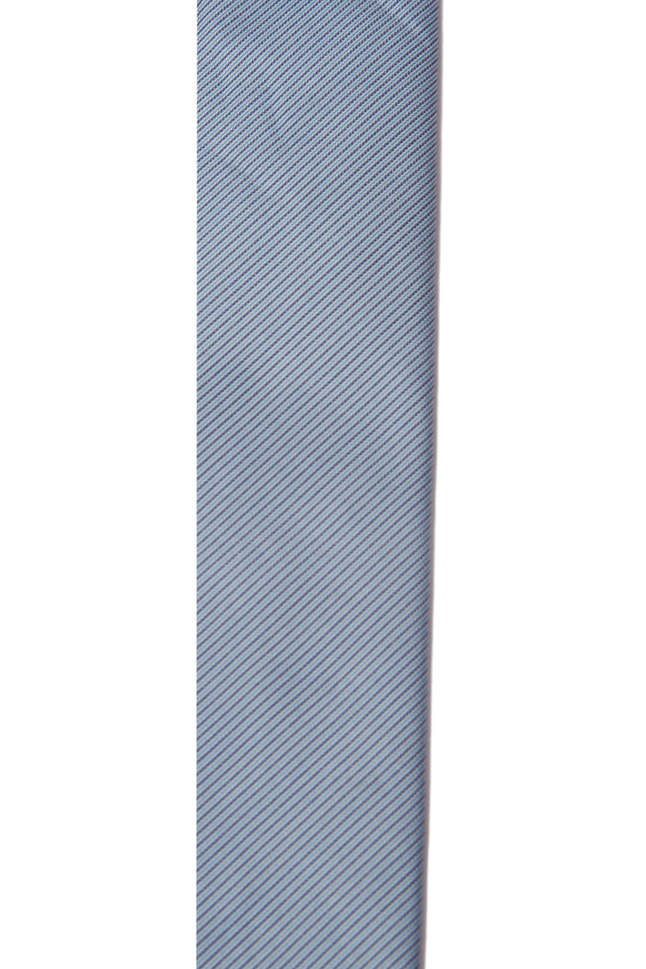 Men's Striped Formal Necktie - Sky Blue