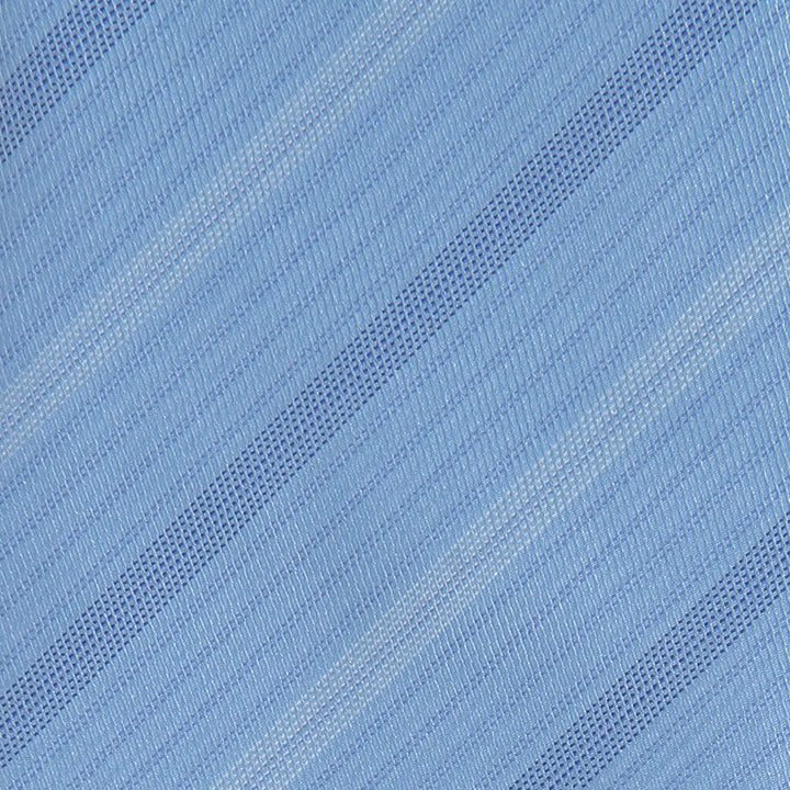 Men's Striped Formal Necktie - Sky Blue