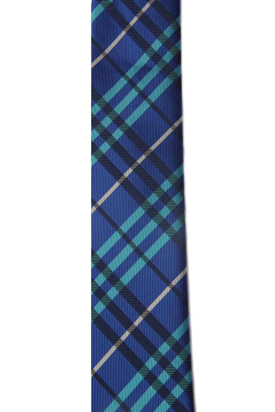 Men's Striped Formal Necktie - Dark Blue