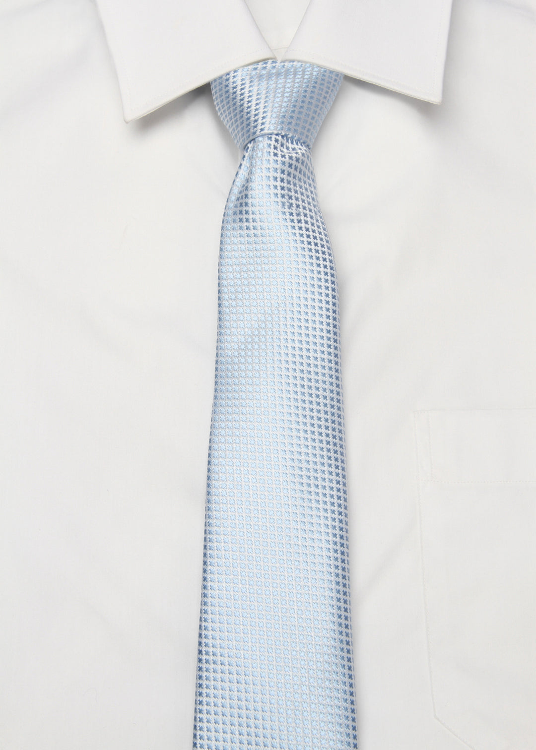Men's Dots Formal Necktie - Silver Grey