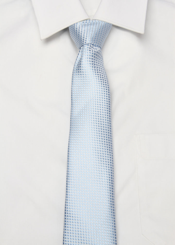 Men's Dots Formal Necktie - Silver Grey