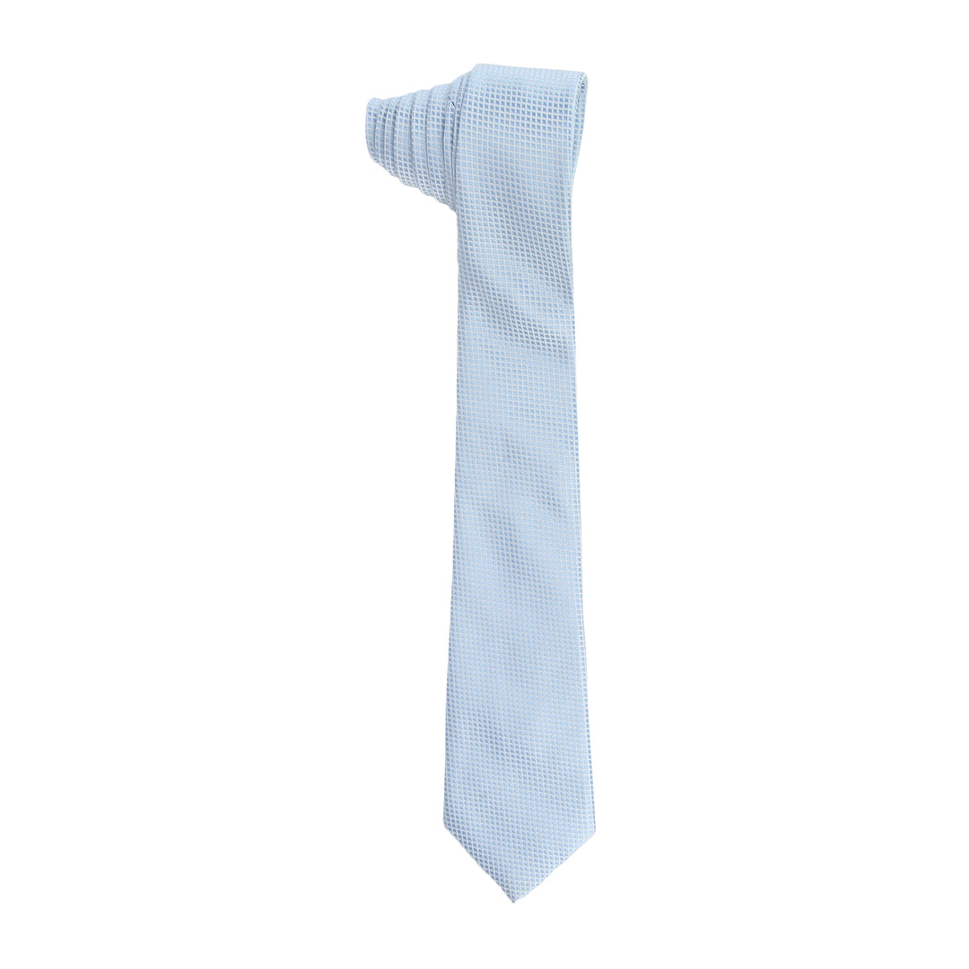 Men's Dots Formal Necktie - Silver Grey