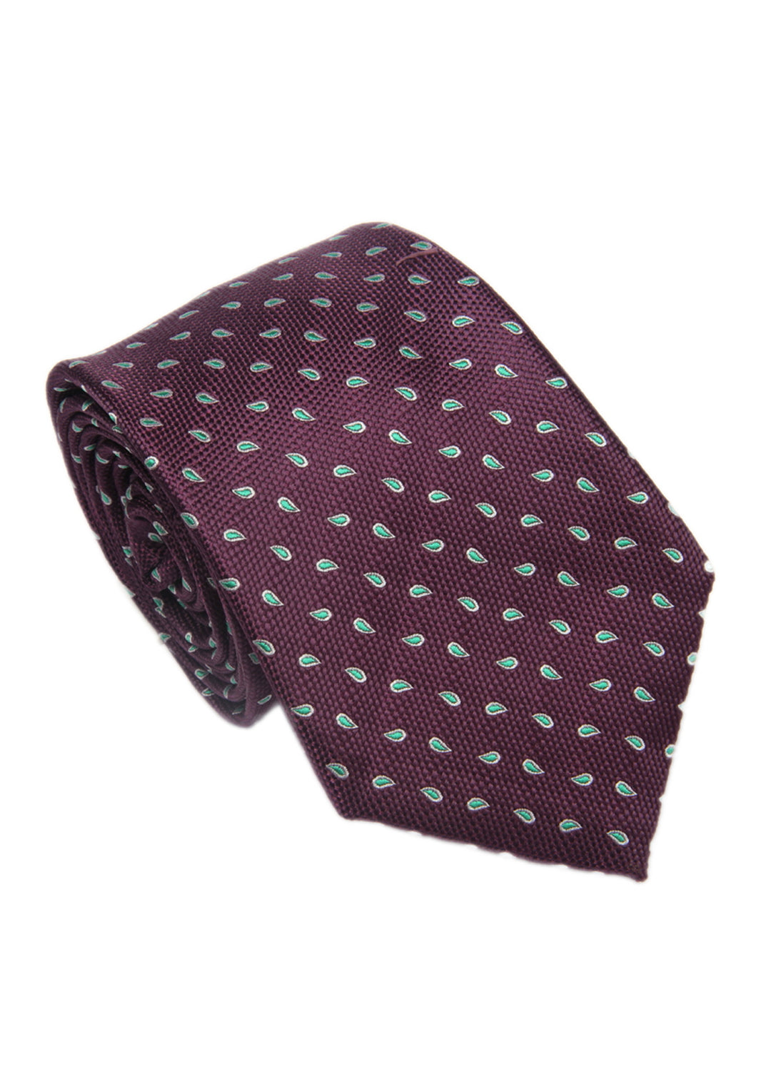 Men's Dots Formal Necktie - Maroon