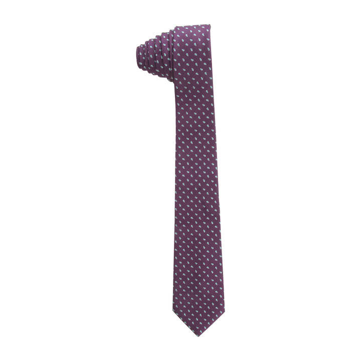 Men's Dots Formal Necktie - Maroon