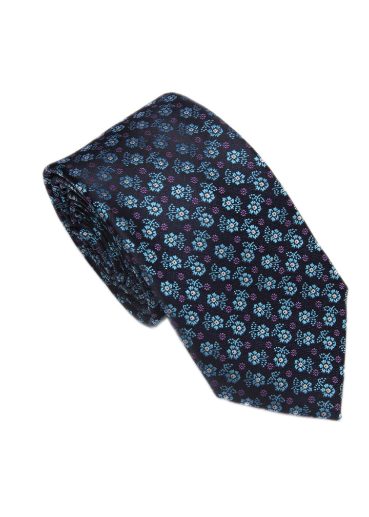 Men's Dots Formal Necktie - Blue