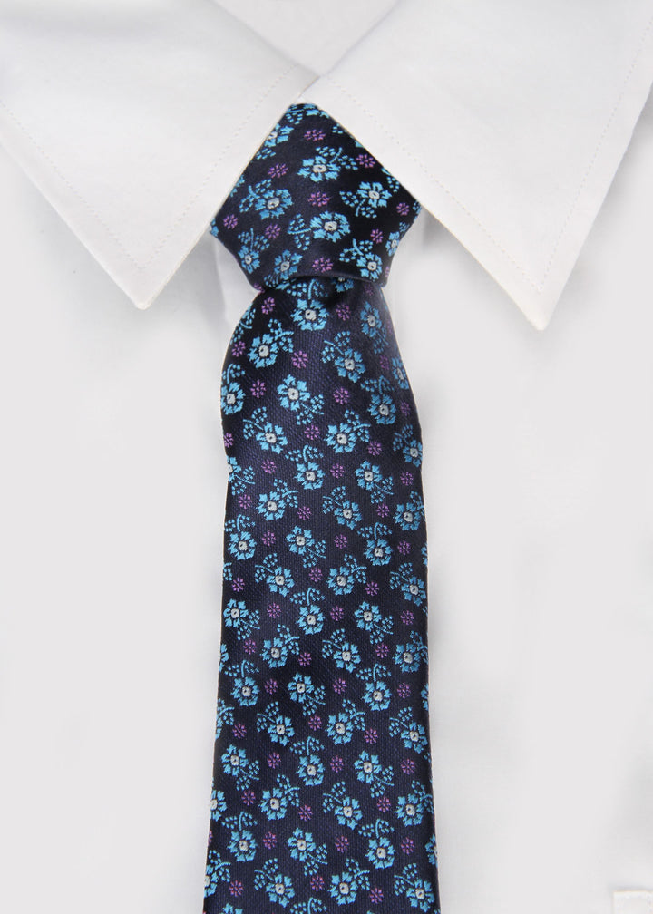 Men's Dots Formal Necktie - Blue
