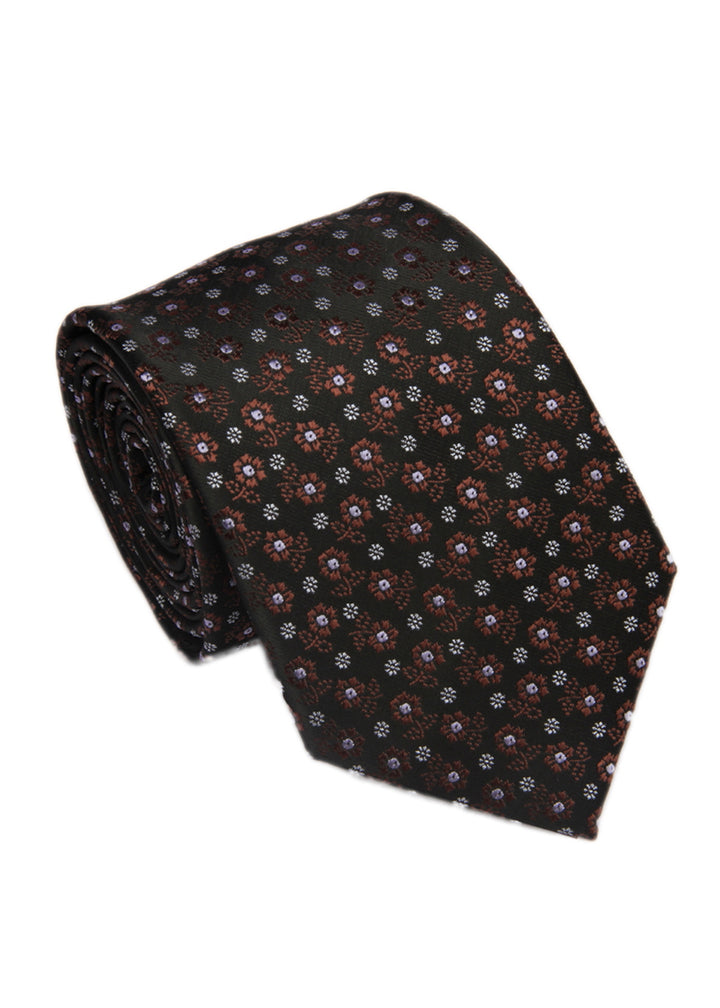 Men's Dots Formal Necktie - Black