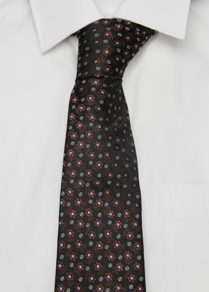 Men's Dots Formal Necktie - Black