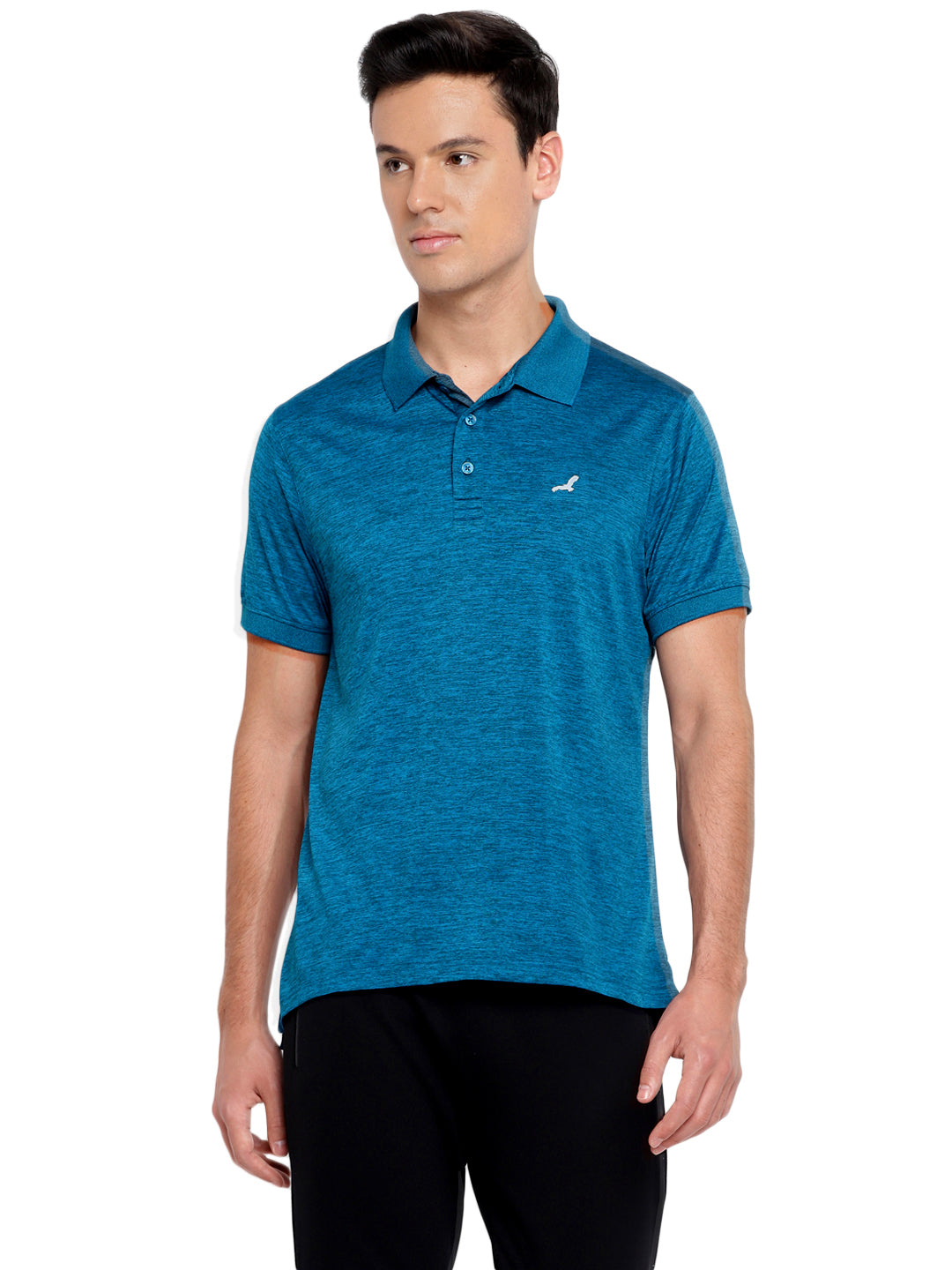 Active wear Kooltex Polo Neck T-Shirt for Men - Teal