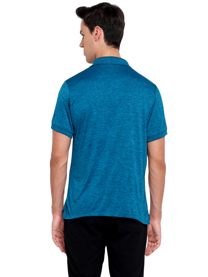 Active wear Kooltex Polo Neck T-Shirt for Men - Teal