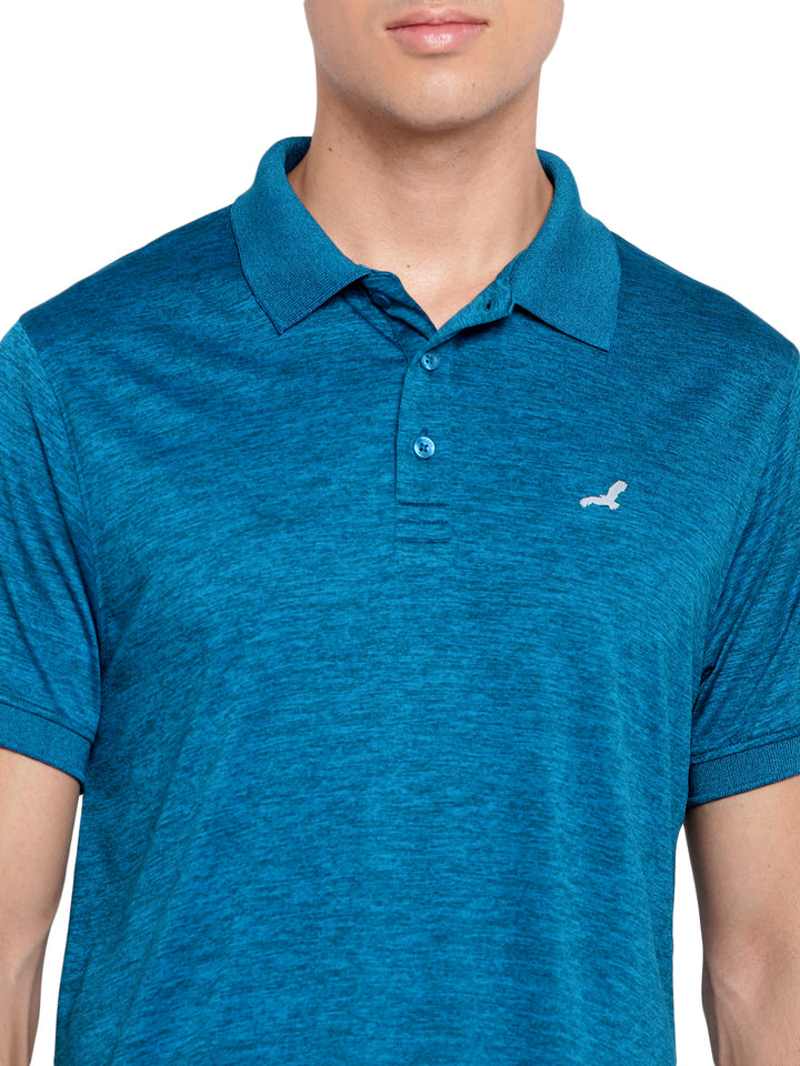 Active wear Kooltex Polo Neck T-Shirt for Men - Teal