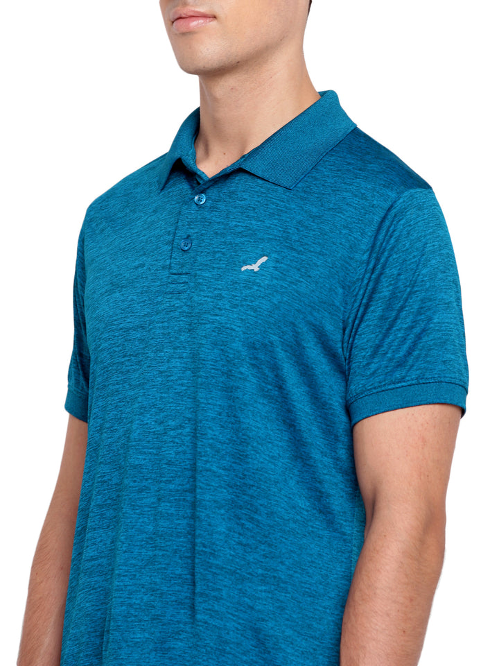 Active wear Kooltex Polo Neck T-Shirt for Men - Teal