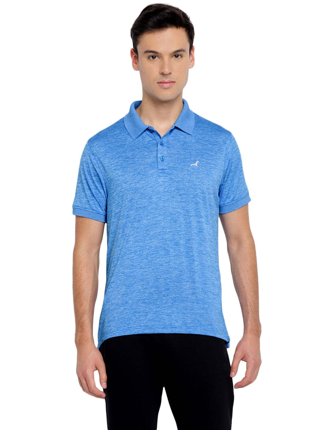 Active wear Kooltex Polo Neck T-Shirt for Men - Sky Blue
