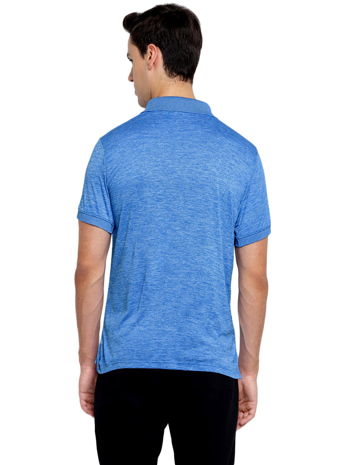 Active wear Kooltex Polo Neck T-Shirt for Men - Sky Blue