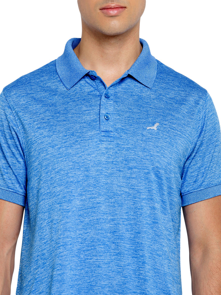 Active wear Kooltex Polo Neck T-Shirt for Men - Sky Blue