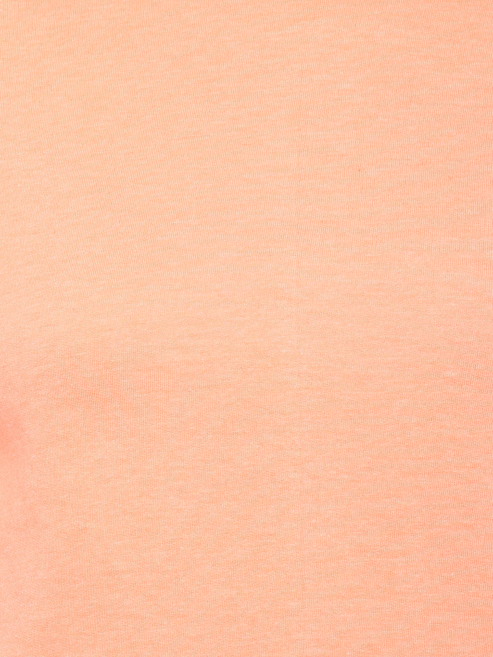 Women's Round Neck Sweatshirt- Coral Orange ( NO EXCHANGE NO RETURN)