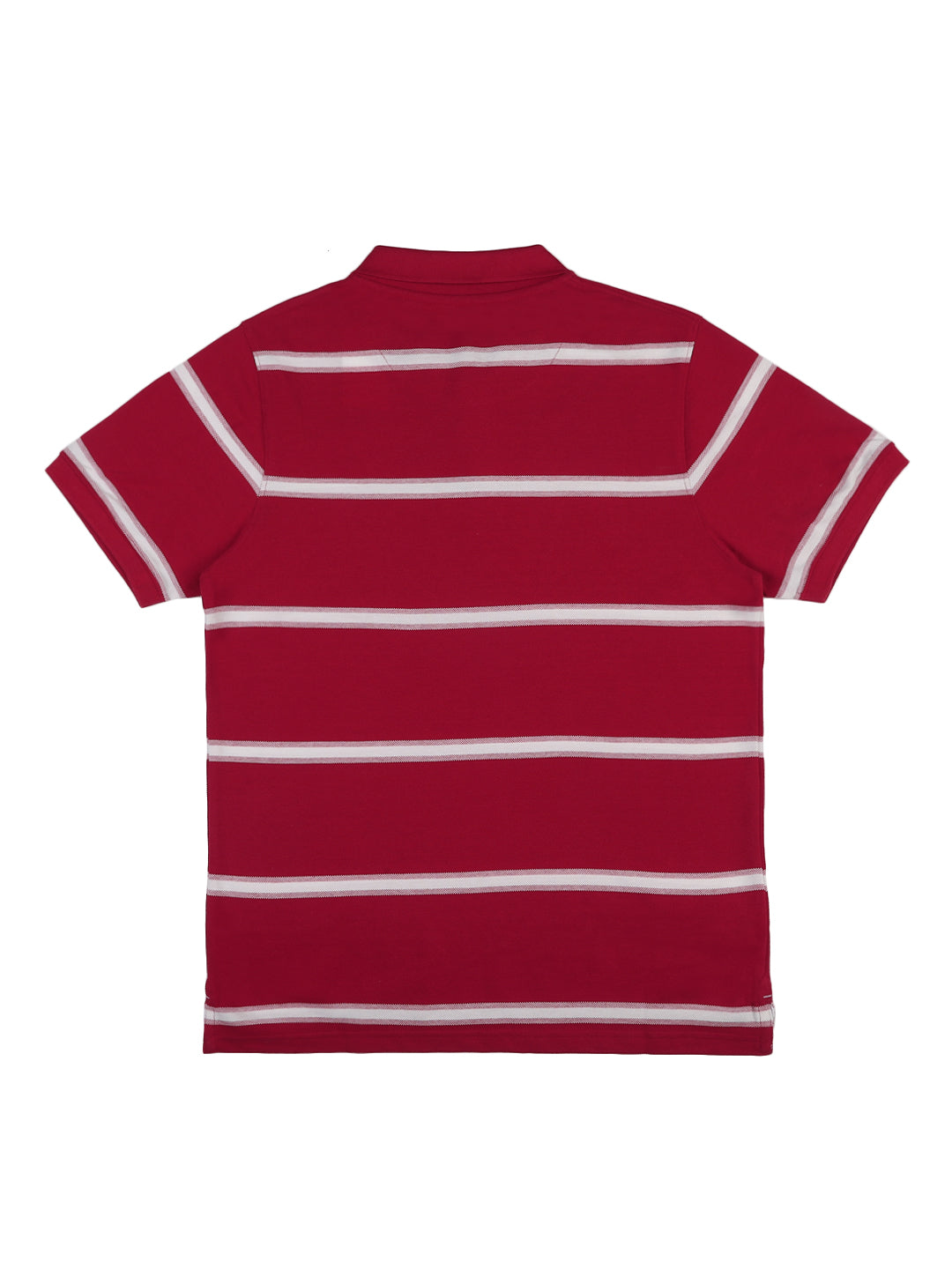 Stripes Polo T-Shirt for Men - Red & White