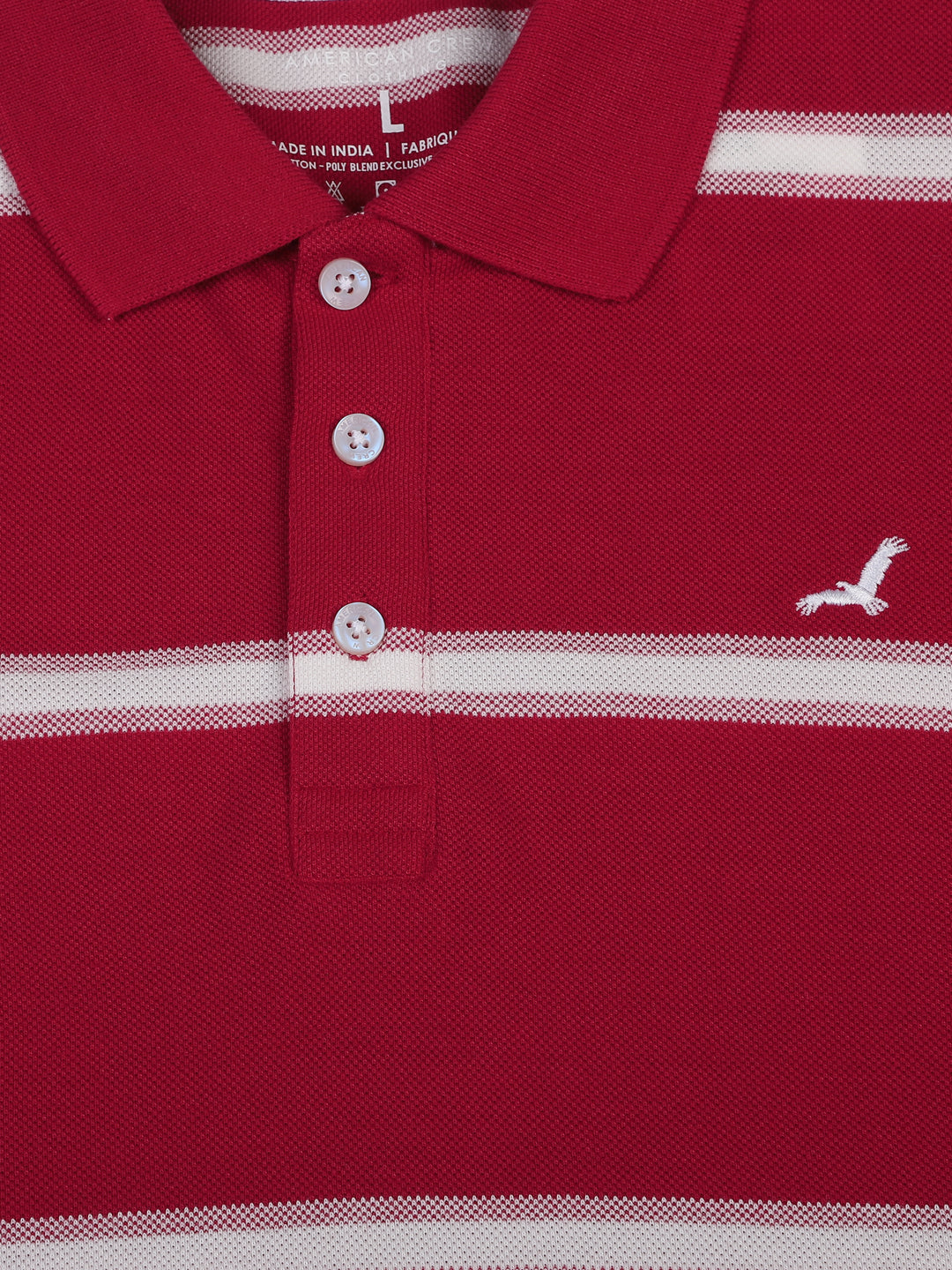 Stripes Polo T-Shirt for Men - Red & White