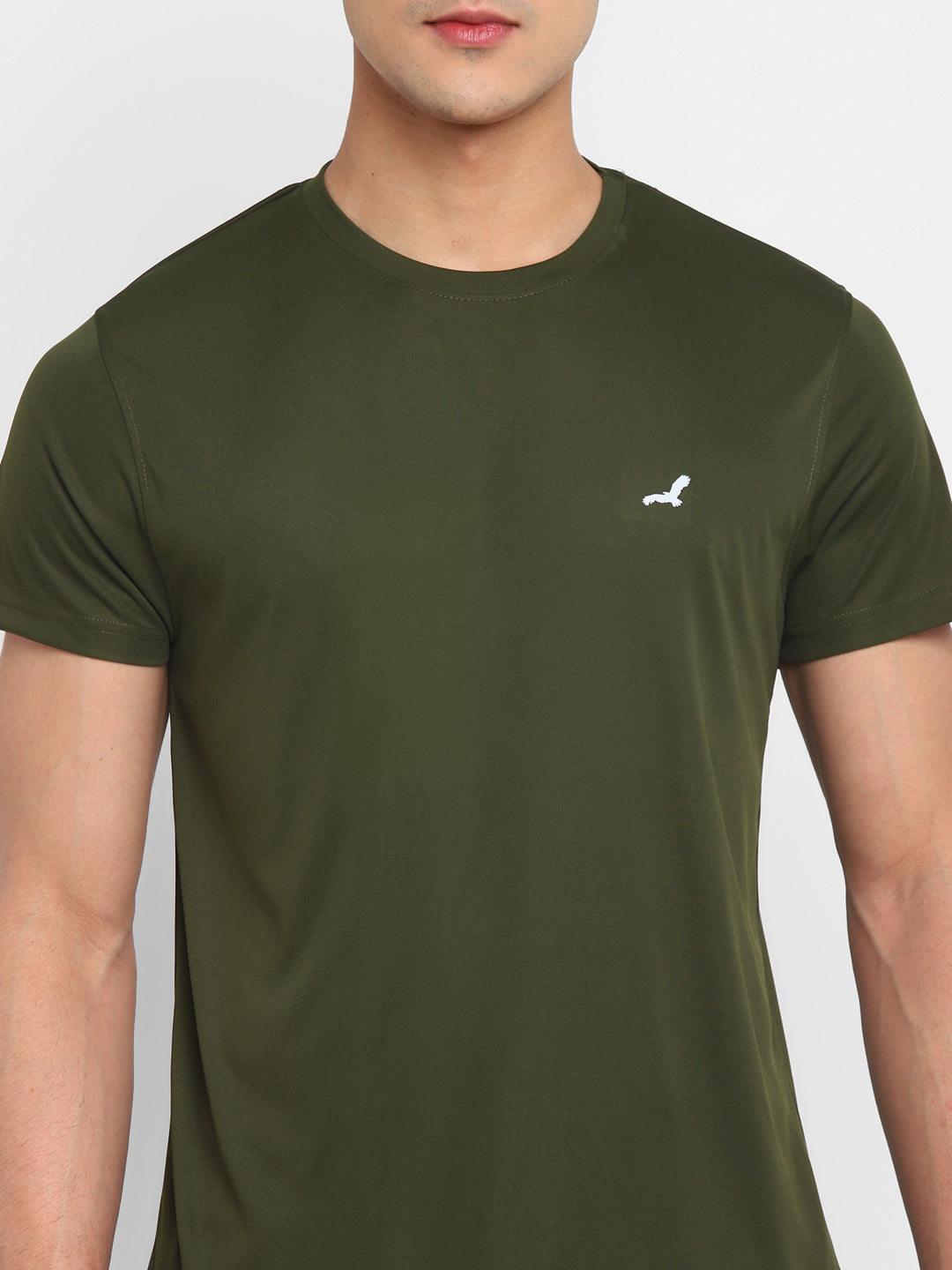 Premium Basics Kooltex Round Neck Sports T-Shirts for Men Pack of 2 - Olive & Navy