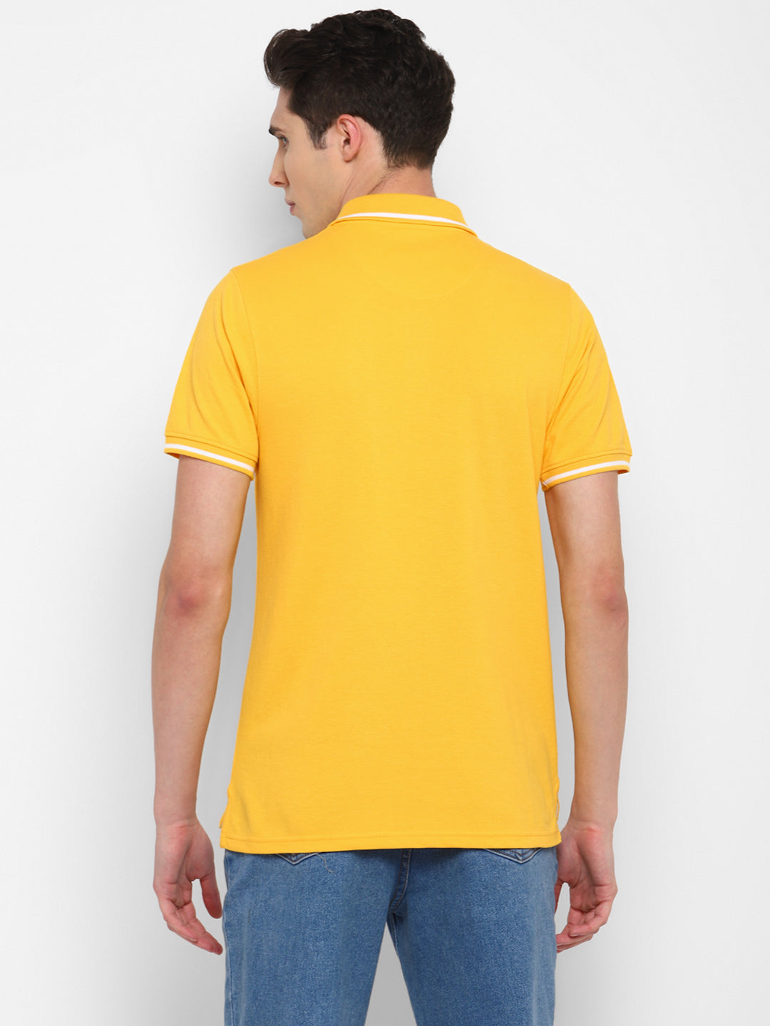 Polo Collar T-Shirt for Men with Pocket - Yellow