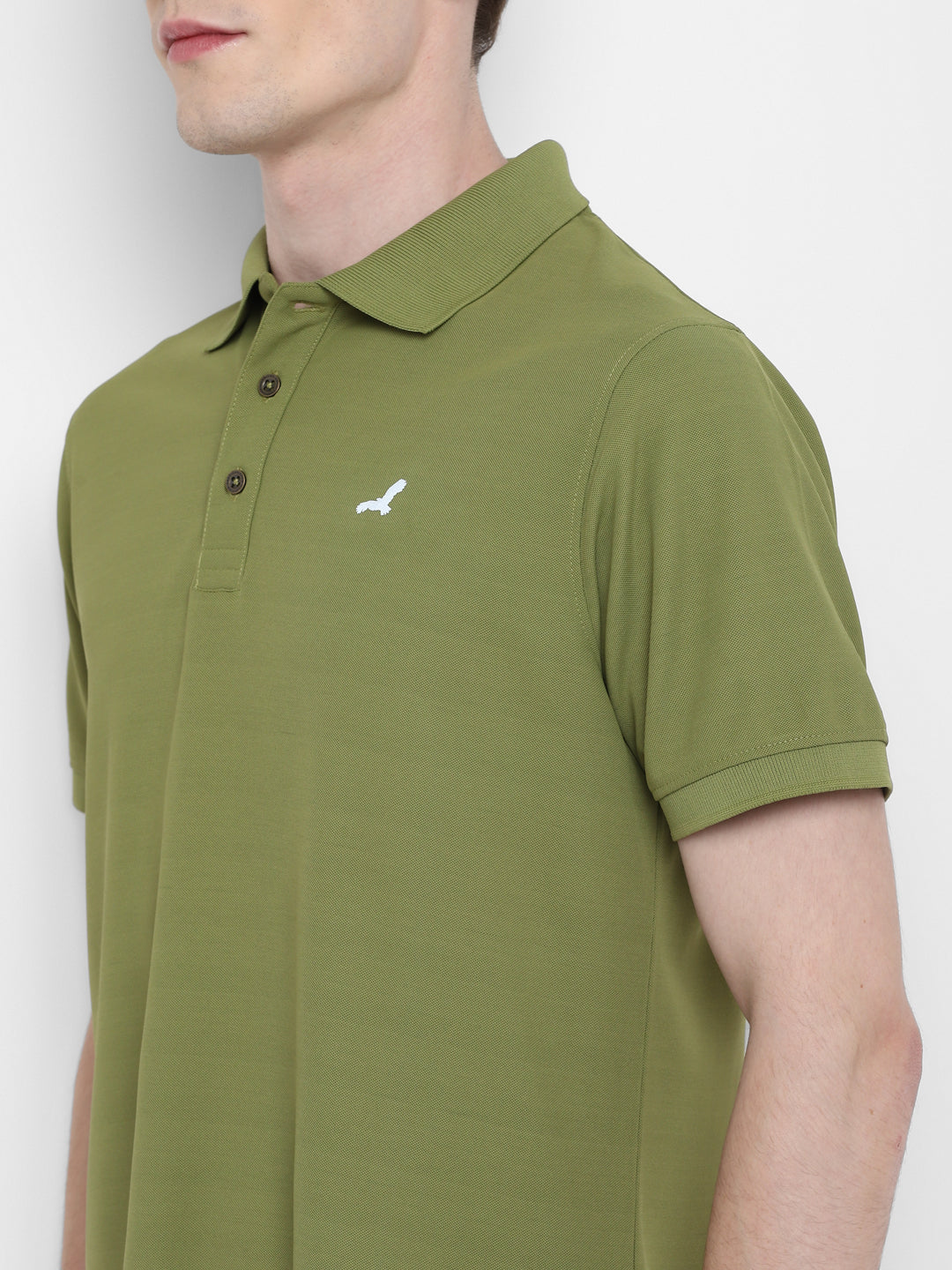 Kooltex Polo T-Shirt For Men - Olive Green