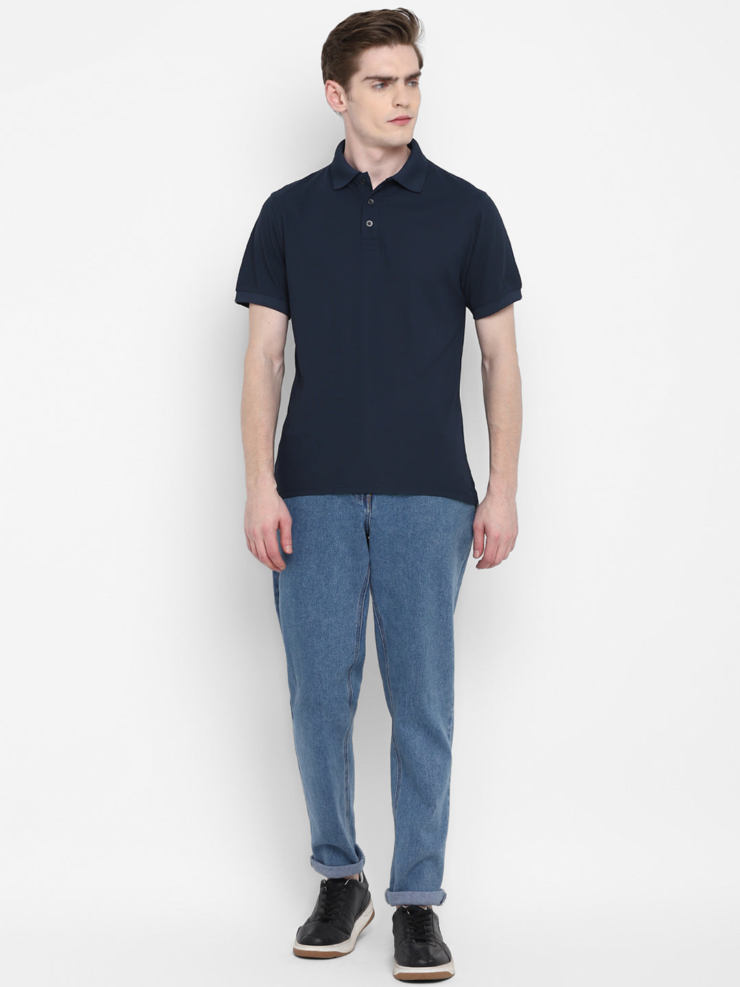 Kooltex Polo T-Shirt For Men - Dark Navy